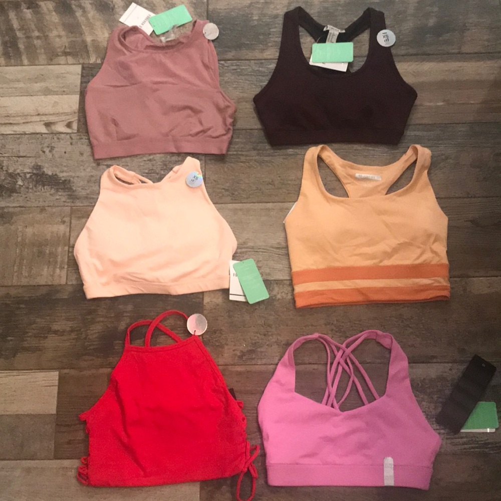 Bundle of 6 F21 performance sport bras
